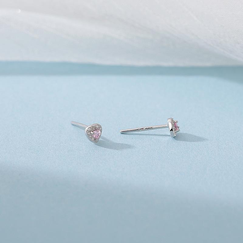 Symphony Zircon Love Earrings for Women  Niche Ear Bone Nails  Hypoallergenic  No-removal Earrings