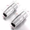 Stainless Steel Magnetic Clasp 6mm 8mm Hole Secure Closure Magnet Buckle for Leather Cord DIY Bracelet Necklace Crafting