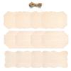 12 Pcs Unfinished Hanging Wood Plaques for Painting Wood Burning Home Decor