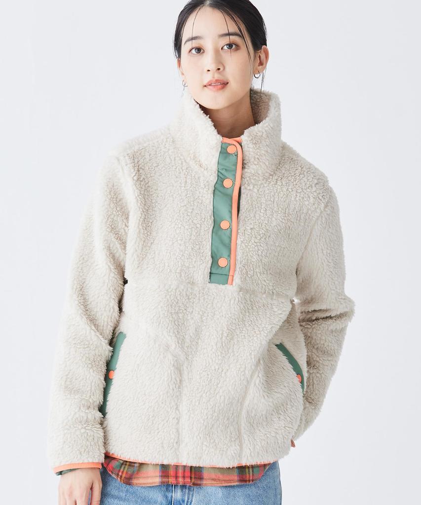 LL Bean Women's Bean Sherpa Fleece Pullover, US Fit, Petite, Size L, Eggplant, Purple, 1000229900