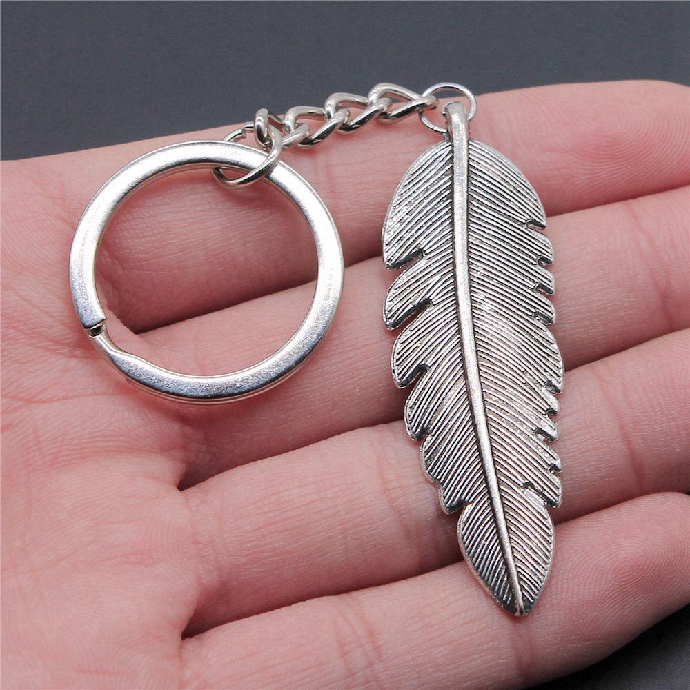 Angel Wings Feathers Heavenly Keychain for Girls Hot Sale Streetwear Bridesmaid Gift Retro Phone Charm