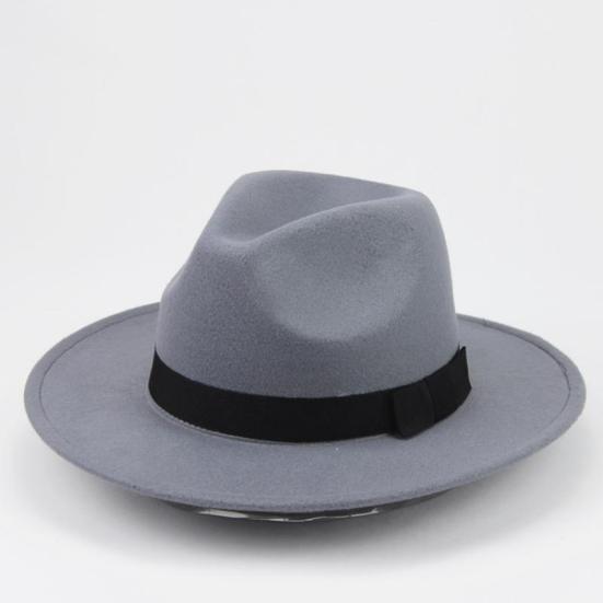 Mifelio Fedora Hats for Men Women Vintage Wide Hat with Belt Buckle Adjustable Outbacks Hats Classic Fedora Hat Khaki One Size