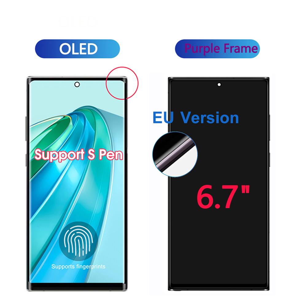 6,7'' OLED displej pro Samsung Galaxy S22 Ultra 5G LCD displej dotyková obrazovka digitizér sestava pro Samsung S22 Ultra displej