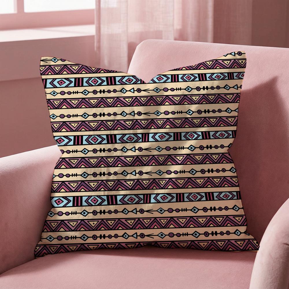 

Aztec Ethnic Pattern Cushion Cover Multi-Scene Pillow Cover for Home & Car - Reversible, Soft & Durable for Daily Use 30cmx30cm
