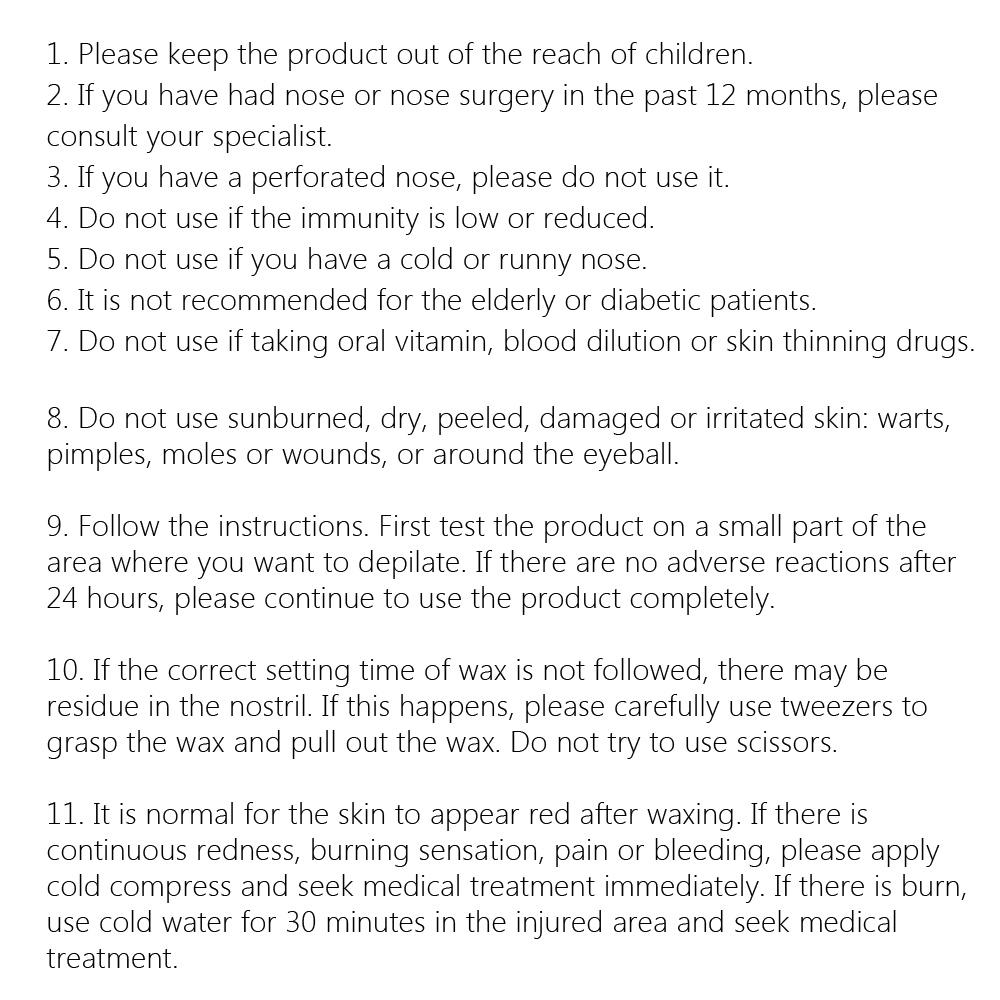 Nose Hair Removal Nose Wax Applicators Wax Beans Kit Safe for Men & Women