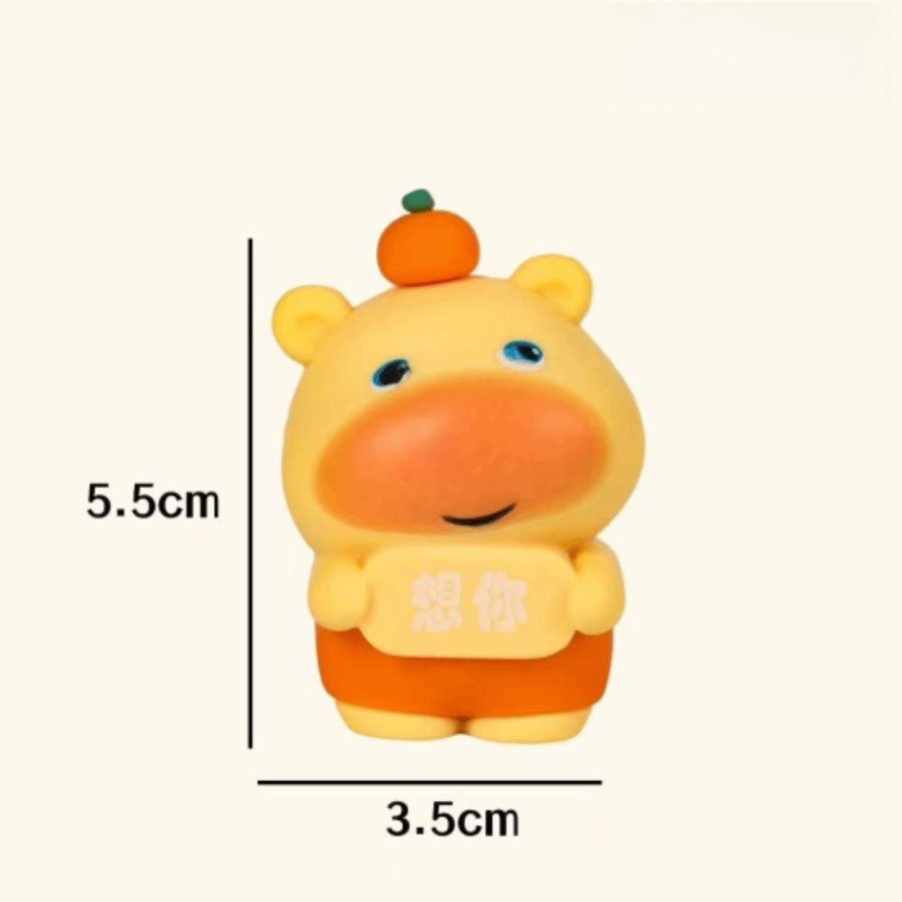 Lulu Capybara Surprise Toy Resin Miniature Ornament New Water Dolphin Ornaments  Gift