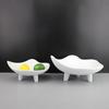 Black and White Three Legged Irregular Resin Decorative Tray, Fruit Tray, Living Room Desktop Storage Container, Home Decoration