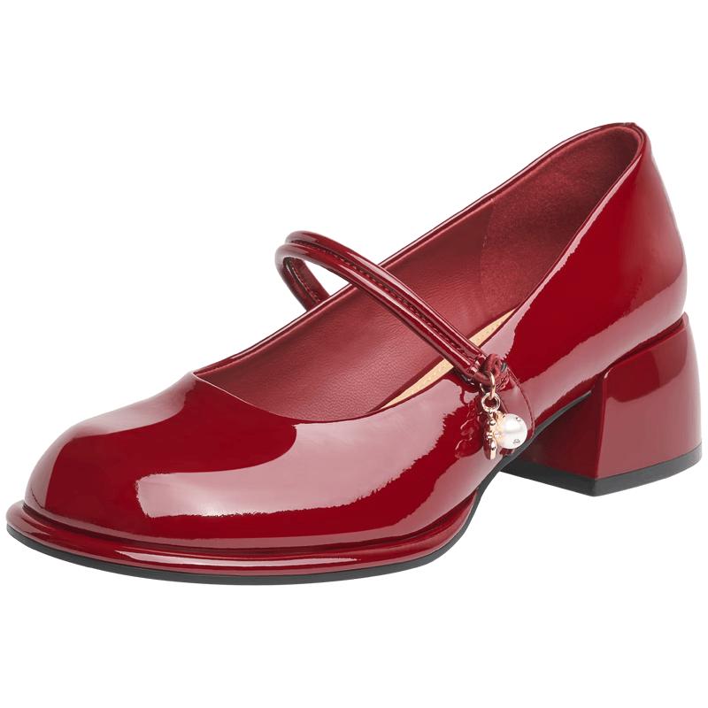Josiny French Style Mary Jane Pumps 37 красный