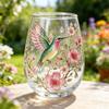 Garten Glas Teetasse Kolibris Florales Geprägte Kaffeetasse Dekorative Trinktasse, Gläser Geburtstag Geschenk