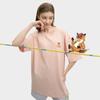 New FILA x Maison Kitsune Little Fox T Shirt Unisex Rose Deep Pink F11U529101FPK