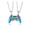 1pc Creative Novelty Game Handle Magnet Couple Necklace, Attractive Iron Stone Colorful Pendant Necklace, Valentine's Day Gifts