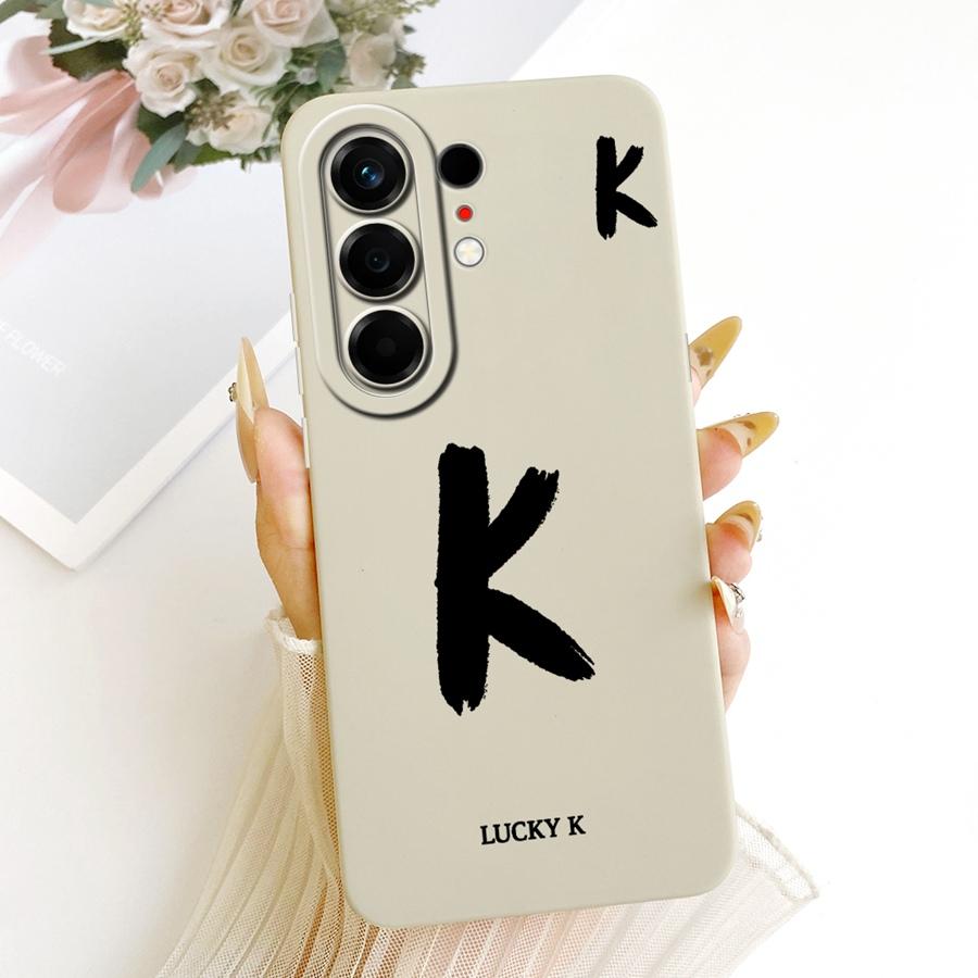 For Tecno Camon 50 Pro 4G Case Cover Lucky A-Z Letters Soft Silicone Coque Phone Case For Tecno Camon50 50Pro CN5C N5c Cases