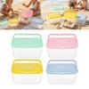 See Through Fish Care Tub Set of 4 for Pet Fish, Portable Transfer Tubs with Air Opening Covers and Top Handles for Cleaning and Separation Tasks
