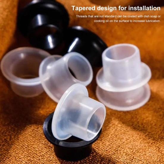 20/60Pcs Faucet Seal Leak-Proof Silicone Gasket Easy Installation Sealing Ring Replacement for 4-point Tube