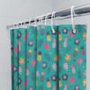 Tropical Shower Curtain Waterproof Floral Hibiscus Palm Leaves Bathroom Decor Beach Theme Modern Farmhouse Coastal Style Home De
