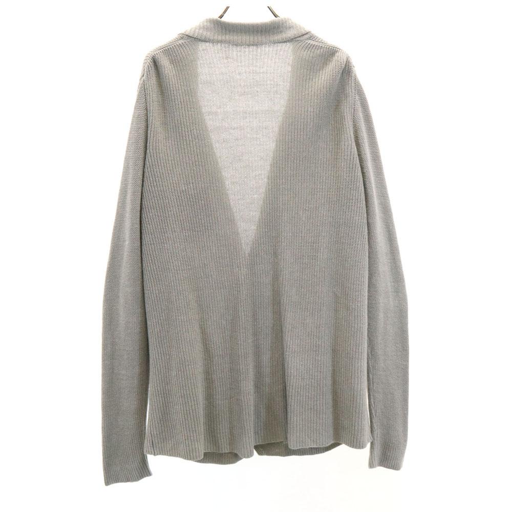 ROBERTO COLLINA Made in Italy Linen Long sleeve knit cardigan 52 gray Men's Used