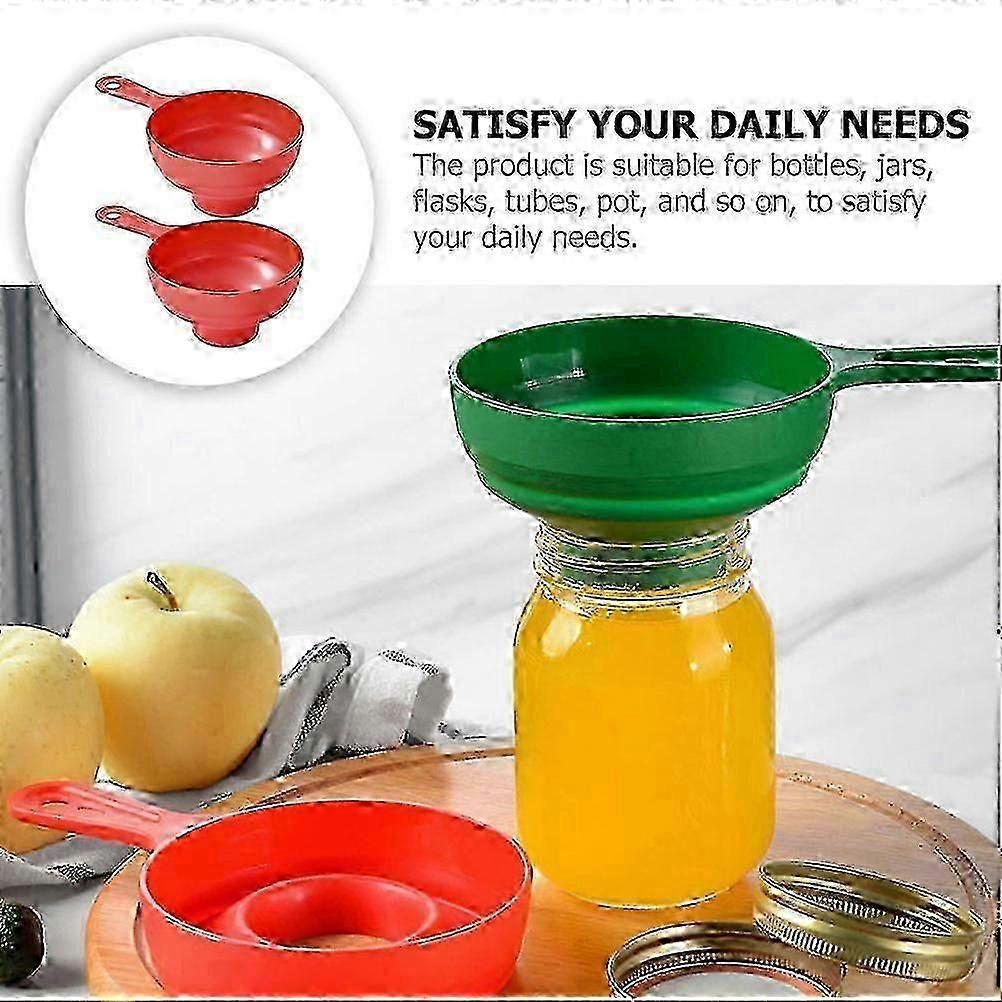 Jam Funnel Dry Ingredient Transfer Tubes Cooking 20X7X5.5CM 2Pack