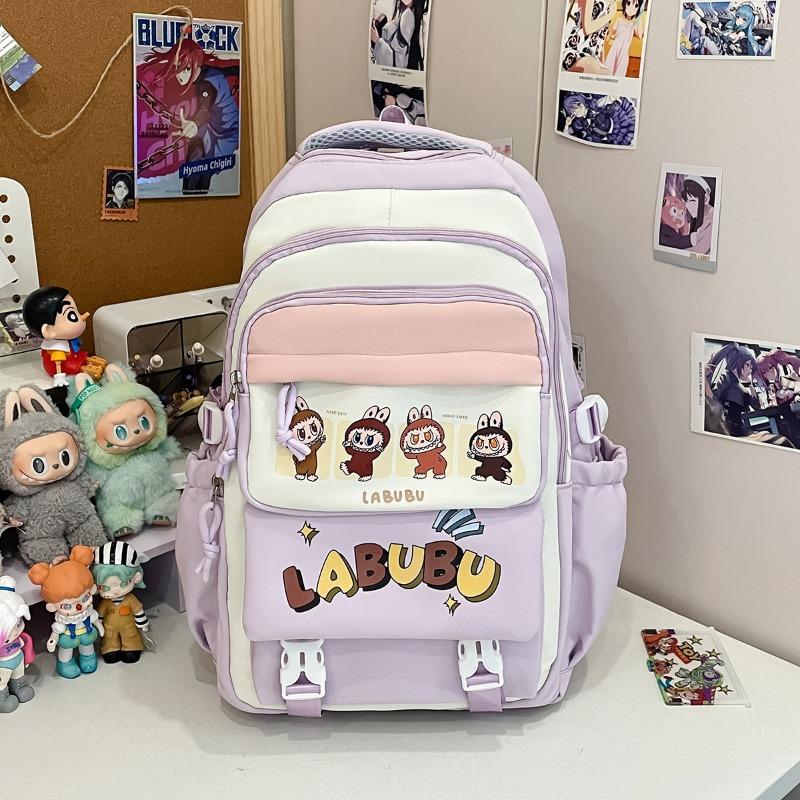 School Bag Trend Versatile Junior High School Backpack Cute Large Capacity Decompression Lightweight Cartoon Backpack