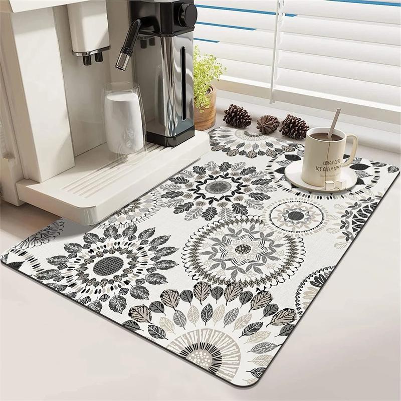 Kitchen Table Mat Coffee Mat Absorbent Mat Kitchen Bathroom Laundry Room Diatom Mud Can Be Washed Non-slip MAT