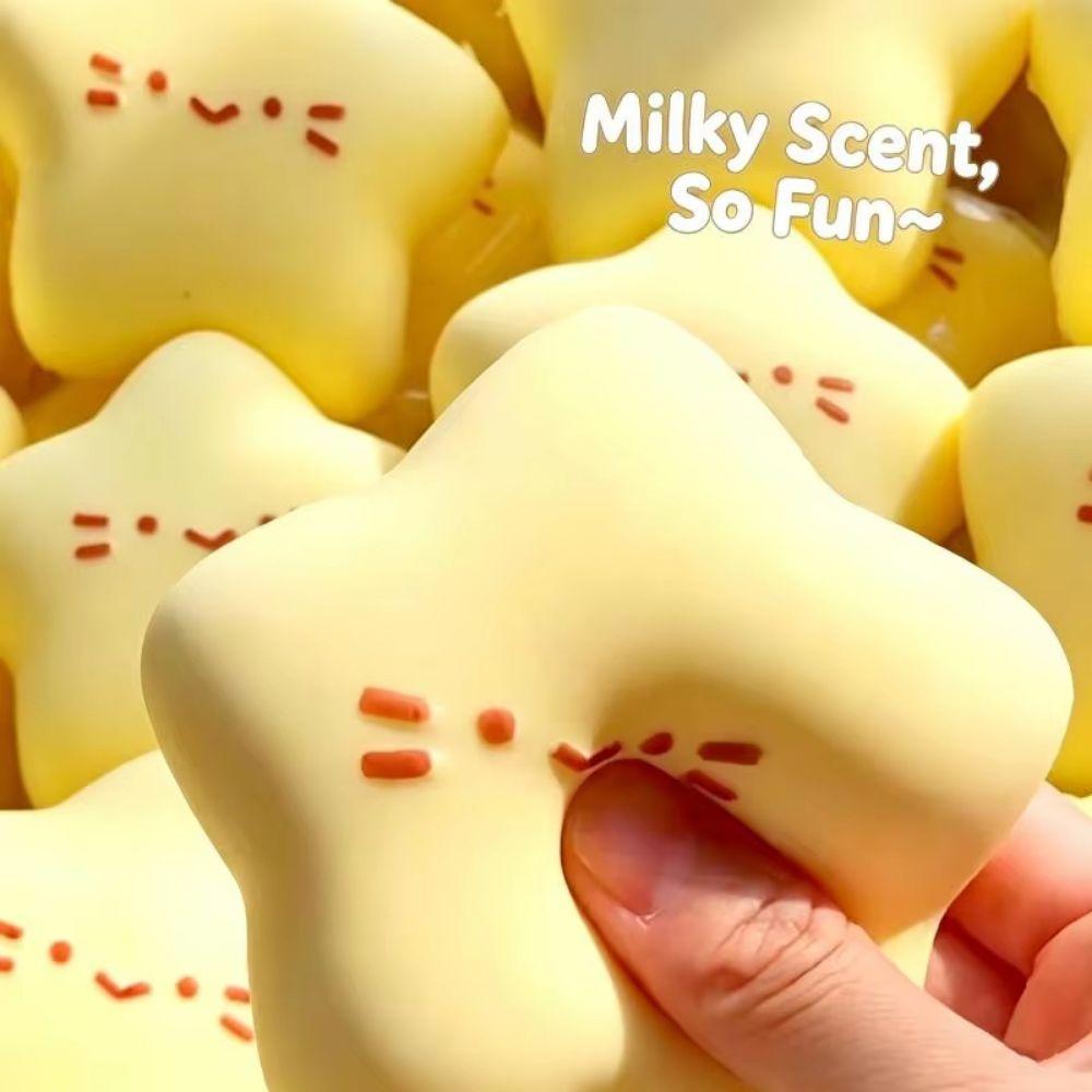 Slow Rebound Star Squeeze Toy Cartoon Kawaii Star Pinch Toy Cute Star Pincher  Home Decoration