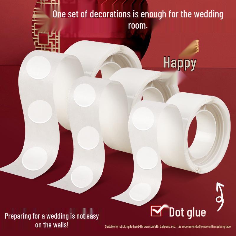Traceless Balloon Glue Dots - Perfect for Weddings and Engagement Ceremonies, Won't Damage Walls.