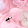 Beginner Mini Rabbit Tail Anal Plug for Women - Small Size Erotic Toy