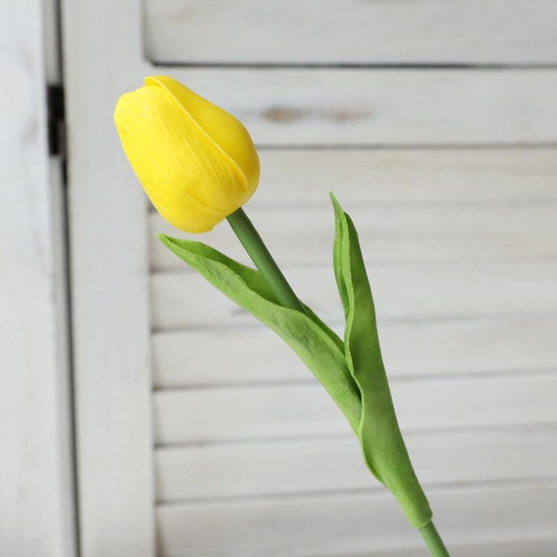 

Штучні квіти Тюльпани Букет Весільна вечірка Прикраса Букет штучних квітів Креативний декор столу Квіти Реквізит для фотографій 5PCS жовтий