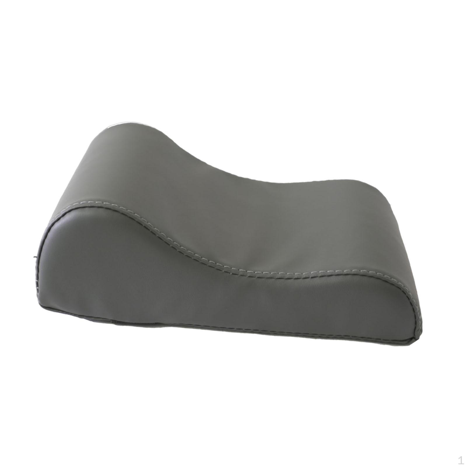 Head And Neck Support Cushion for Pilates Reformer with Adjustable Strap, Compact Made of PU темно-серого