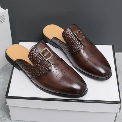 Mode Größe 38-46 Retro Herren Halbschuhe Herren Lässig Bequem Kleine Lederschuhe Europäischer Stil Ein Schritt Modemarkenschuhe Herren
