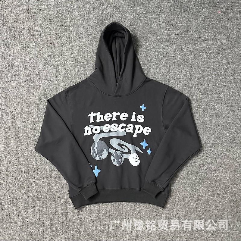 Broken Planet Oversized Hoodie Jogger Set Mens Streetwear Cotton Fleece Letter Puff Print Loose Fit Winter