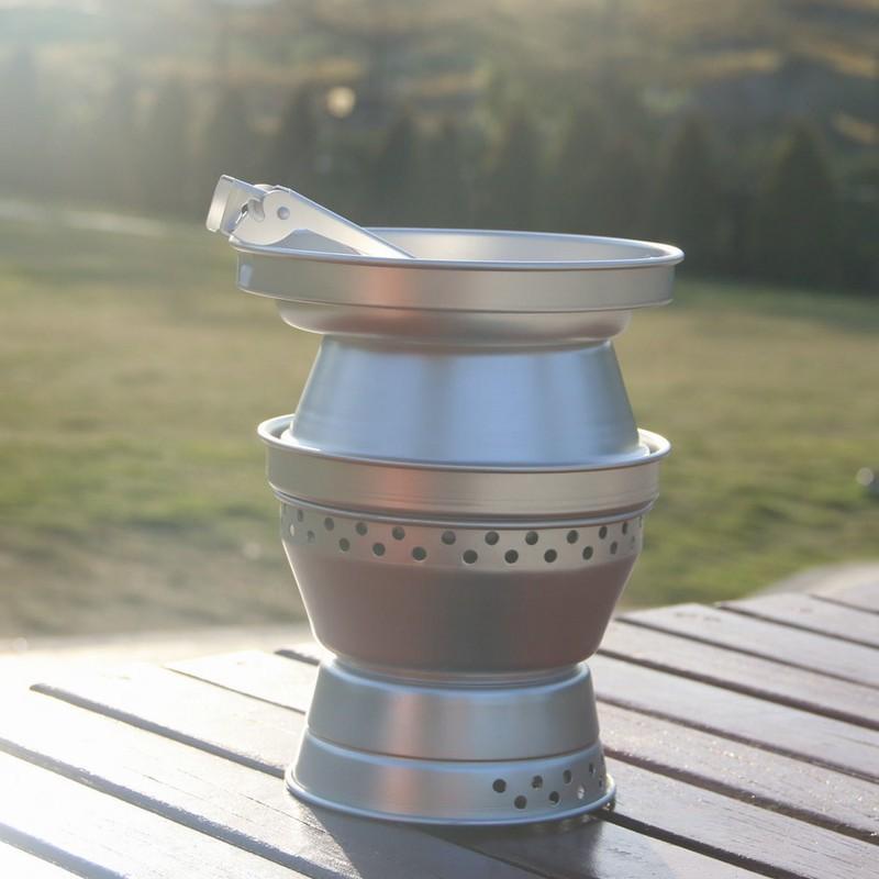 Portable Outdoor Camping Cookware Cooking Picnic Bowl Stove Ultralight Cooker