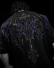 Breathedivinity Herren Dark Style Oversized Baumwoll-T-Shirt - Amerikanische Streetwear, Sportlich Casual, Kurzarm