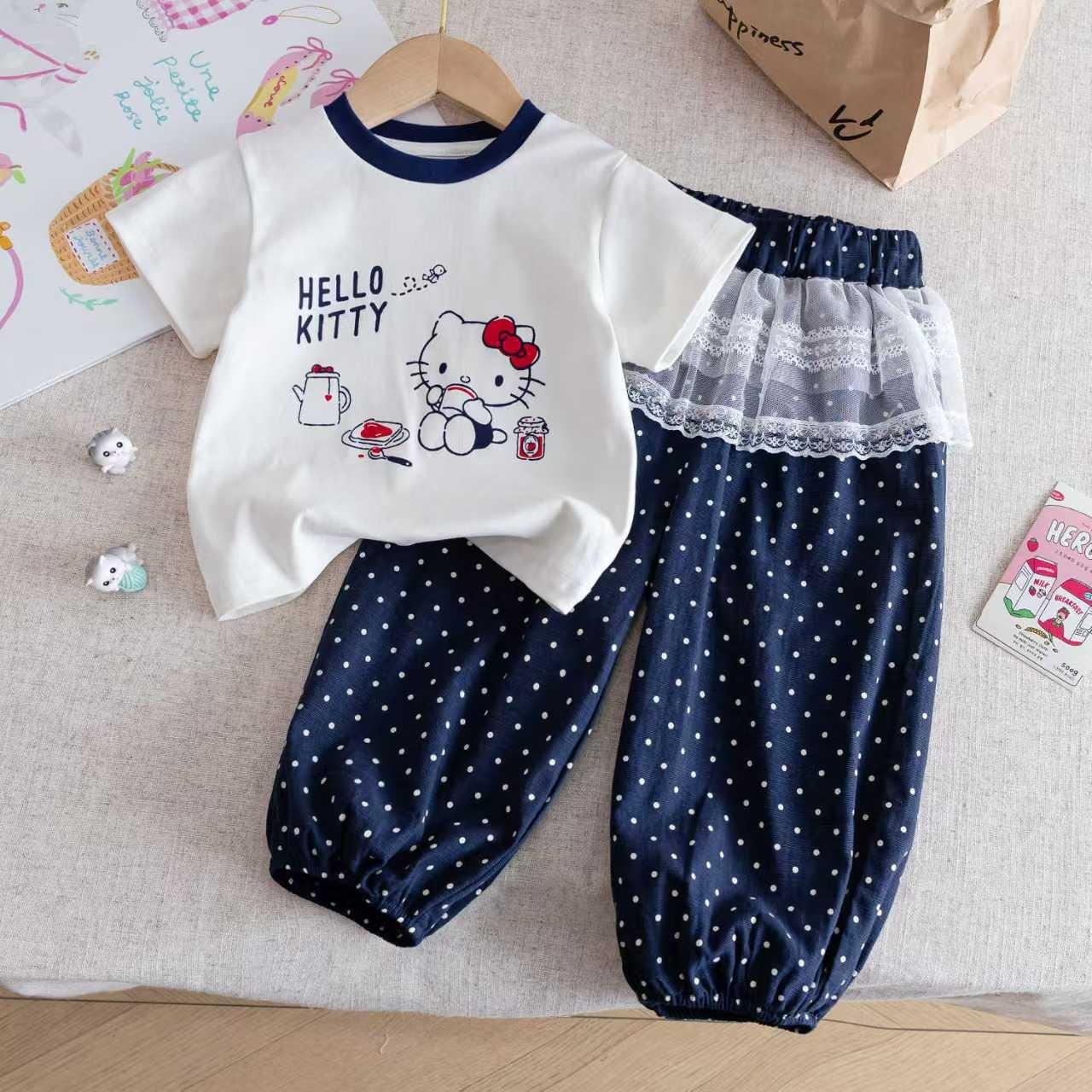 Girls Spring Autumn Cute Hoodie Set Comfortable Casual Two Piece Outfit 90