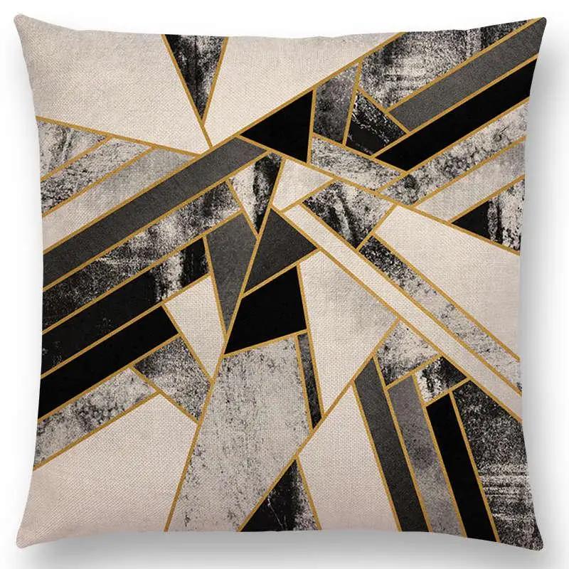 

New Geo Emerald Blue Sky Black Night Yellow Lines Geometric Texture Stripes Prints Car Cushion Cover Sofa Throw Pillow Case 12x12Inch