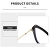2Pcs New Cat Eye Myopia Glasses Women Transparent Eyewear Brand Designer Vintage Clear Eyeglass Optical Frame Graduation Glasses