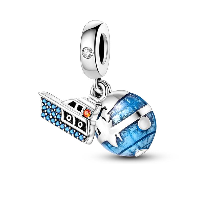 Copper Landmark Architecture Series Travel Country Name Charms Fit Original Bracelet Beads For Women Jewelry