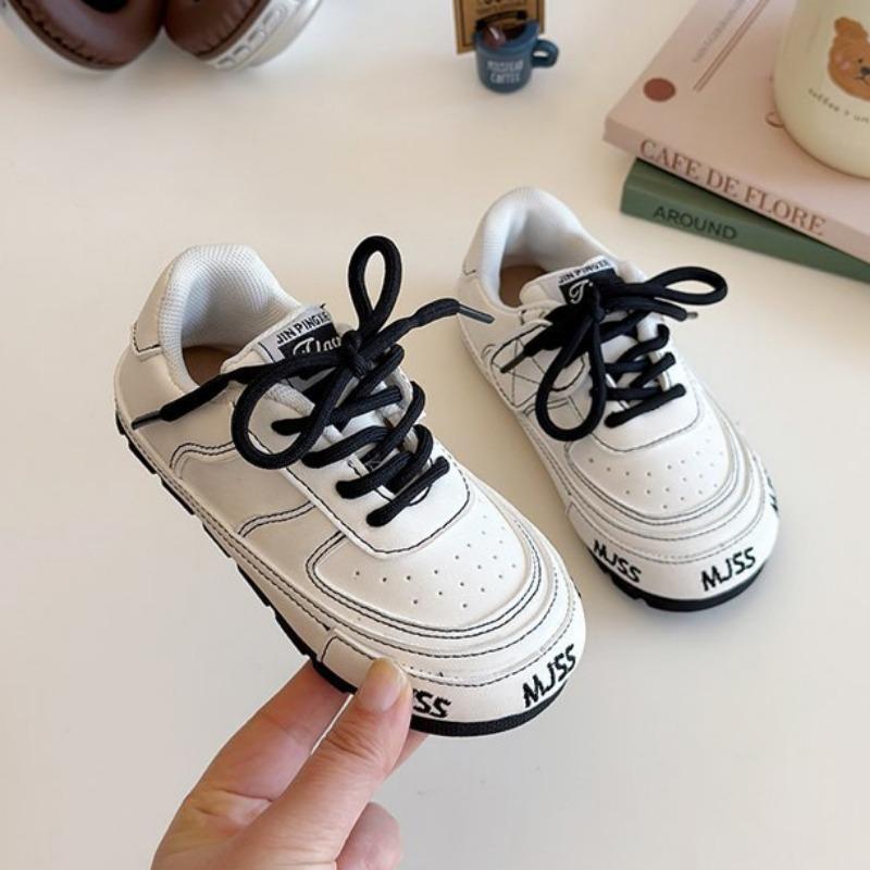 

Детские туфли в корейском стиле, модные водонепроницаемые повседневные туфли для мальчиков, с круглым носком, нескользящие спортивные туфли, универсальные белые туфли 33 белый