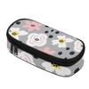 Pen Case 300D Polyester Spacious Storage Zip Around Closure with Mesh Pocket Removable Divider and Pen Slots for Everyday Study