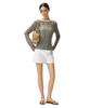 Deketeuumeon Signature Denim Shorts Dcwpt007Ivory