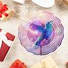 Hummingbird Wind Spinner Outdoor Garden Decor Vibrant Metal Hanging Art for Yard Patio Reflective Design Thanksgiving Decoration