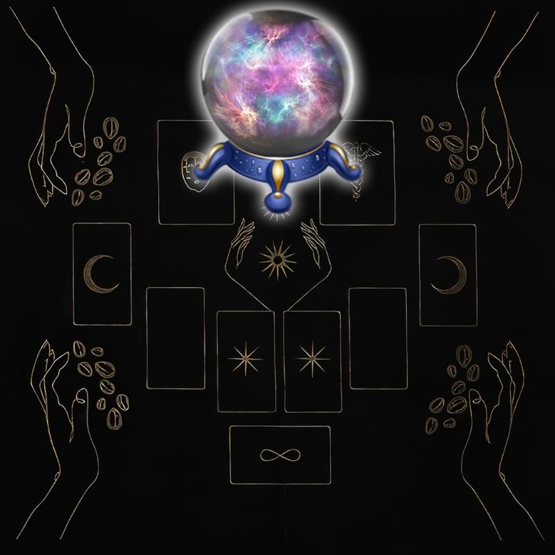 Divinations Tablecloth Card Mat Table Cover Astrological Oracles Pad Tarots Table Cloth Altars Cloth Board Game Pad