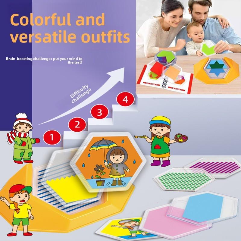 Plastic Color Decoding Puzzle With Logic Challenges For Brain Development And Kids Learning