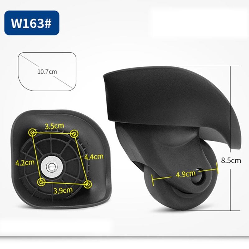 Upgrade Your Suitcase with Swivel Caster Replacement Wheels Smooth Rolling Bag Parts Accessories