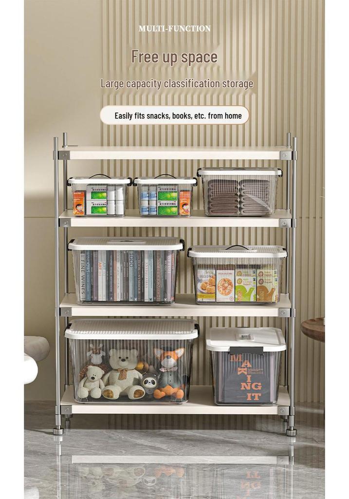 Extra Large Transparent High-Grade Plastic Storage Box for Home