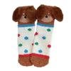 Plush Puppy Ears Coral Fleece Socks Polka Dot Floor Socks Cartoon Dog Thicken Velvet Socks  Girls