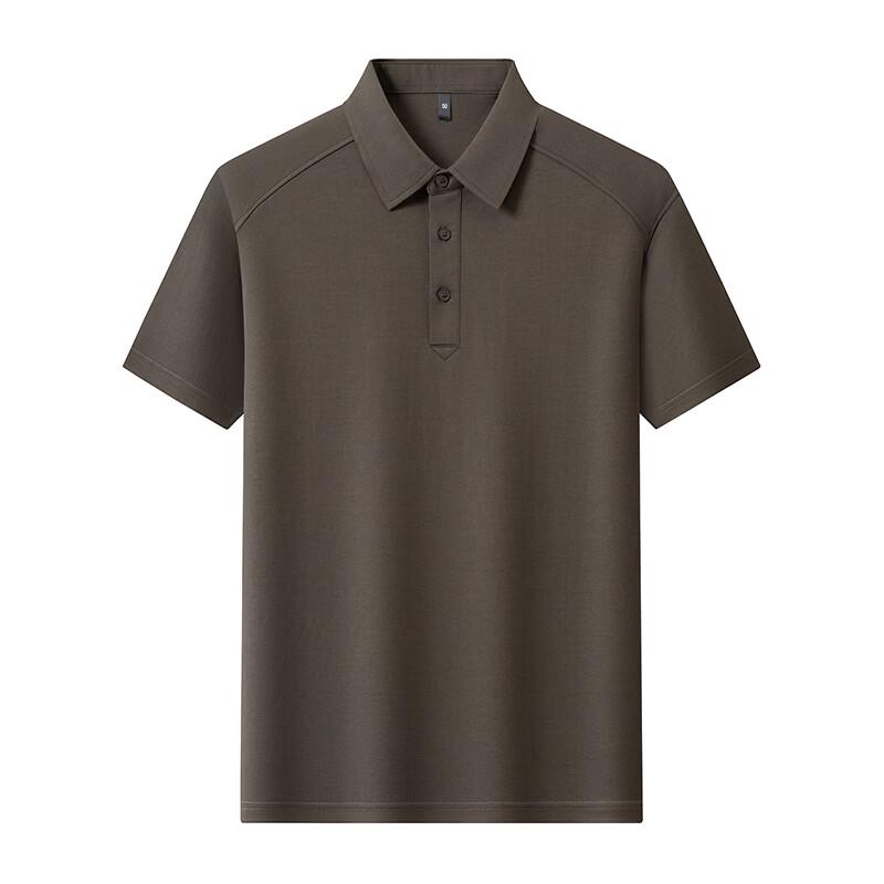 Men's Solid Color Business Casual Short Sleeve Polo Shirt YTMTST7146