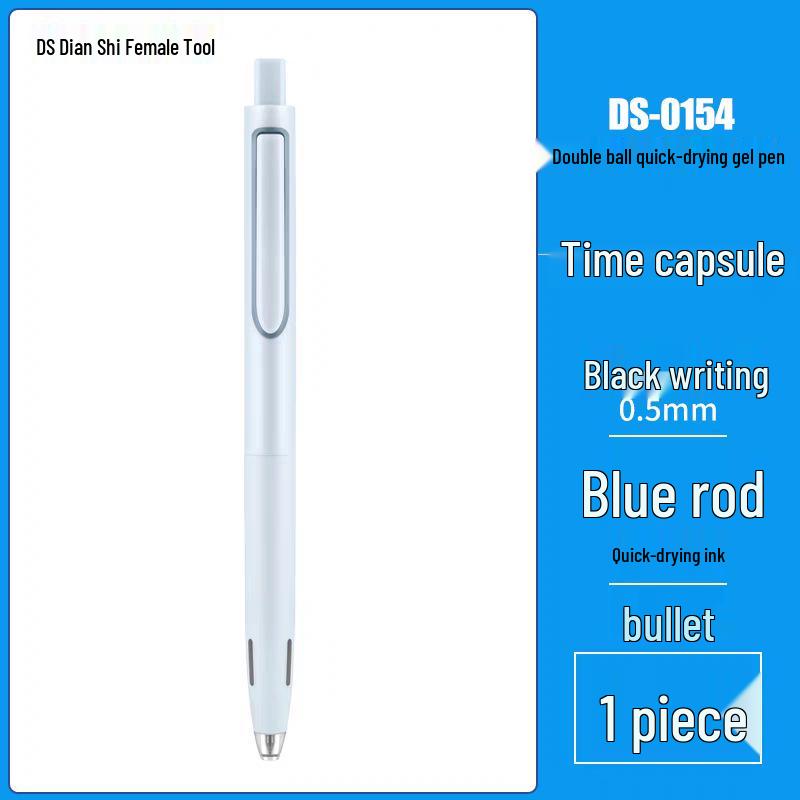 

Dianshi DS-0154 Triangle Spacetime Capsule Silent Black Pen 0.5mm Quick-Drying Signature Pen 0.5mm