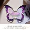 Best Friend Gifts (Women) – Butterfly Acrylic Plaques. For Female Bestie: Birthday, Xmas, Thanksgiving, Valentines.