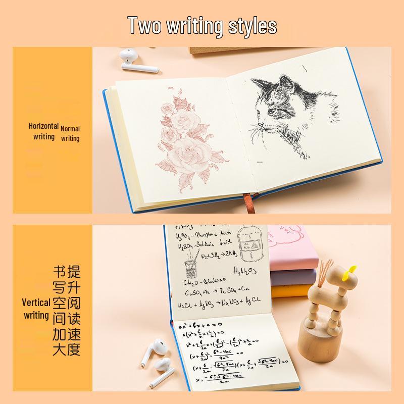 Cartoon Square A7 Softcover Notebook - Portable Pocket Journal for Travel & Stamps