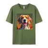 Beagle Bliss Tshirt Funny TShirts Prevailing Mens Tees Normal Top Tshirts Cotton Green And White Graphic T Shirt